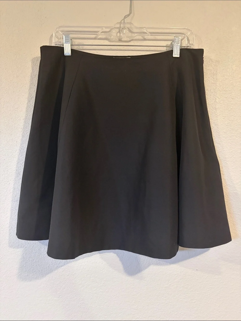 NEW Kate Spade Lula mini skirt cotton silk full A-line pockets black 14